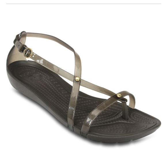 crocs isabella strappy sandal black